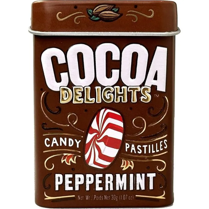 Cocoa Delights Peppermint Candy Pastilles: 12-Piece Box - Image 3