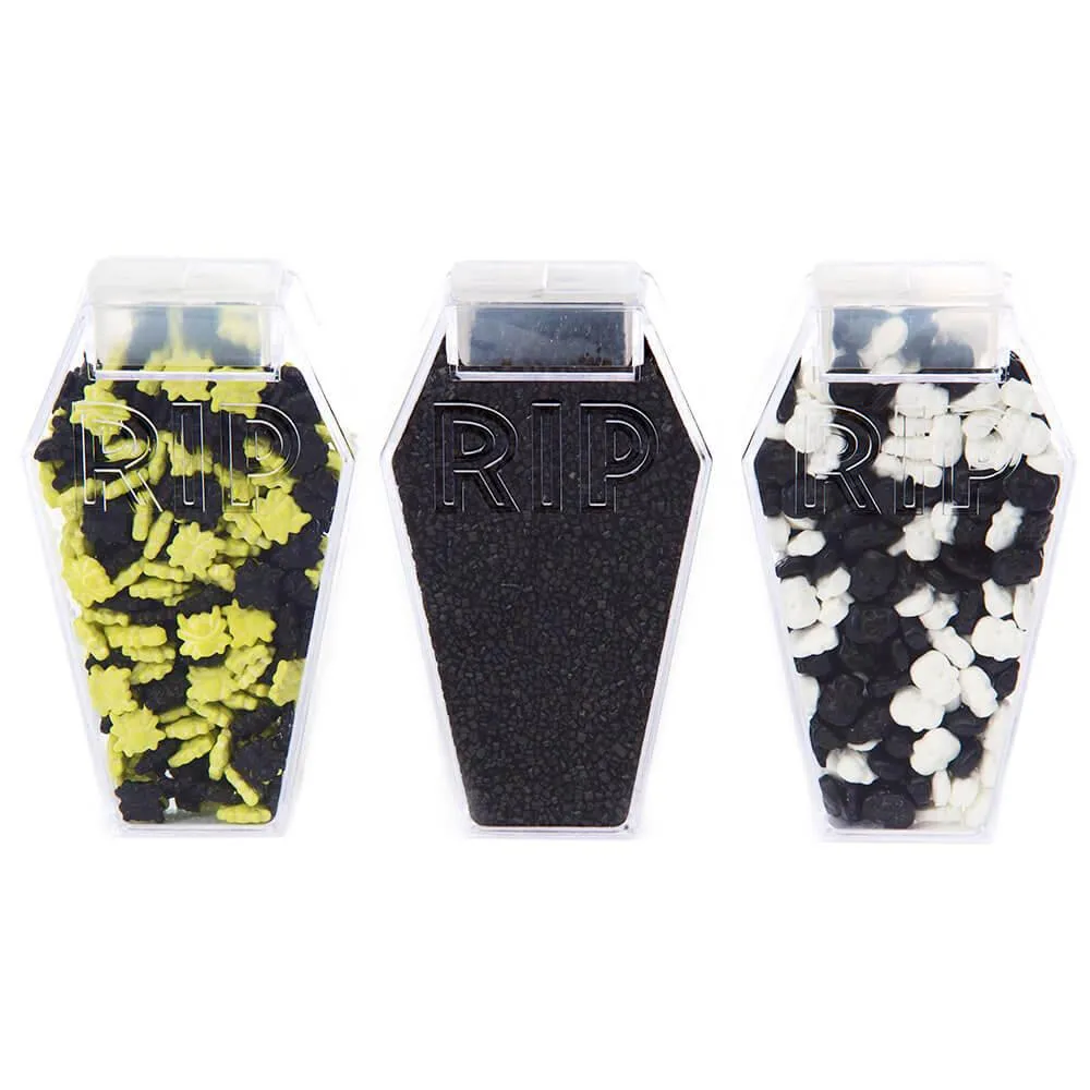 Coffin Sprinkle Containers: 3-Piece Pack