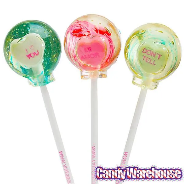 Conversation Candy Hearts Lollipops: 6-Piece Gift Pack - Image 2