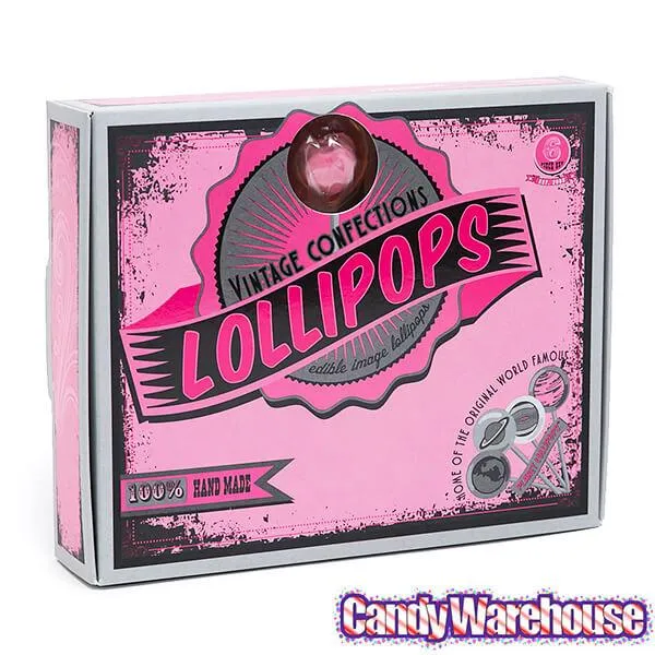 Conversation Candy Hearts Lollipops: 6-Piece Gift Pack - Image 4