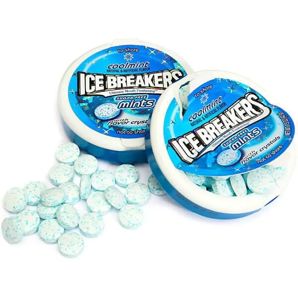 Ice Breakers Cool Mint Sugar Free Mints Packs: 8-Piece Box