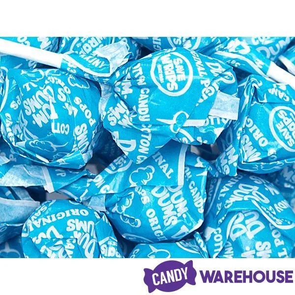 Dum Dums Caribbean Blue Party Pops - Cotton Candy: 5LB Bag - Image 3
