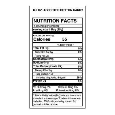 Cotton Candy Mini 0.5-Ounce Packs - Assorted: 24-Piece Case - Image 4