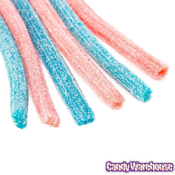 Sour Power Straws Cotton Candy Packs: 24-Piece Box - Image 2