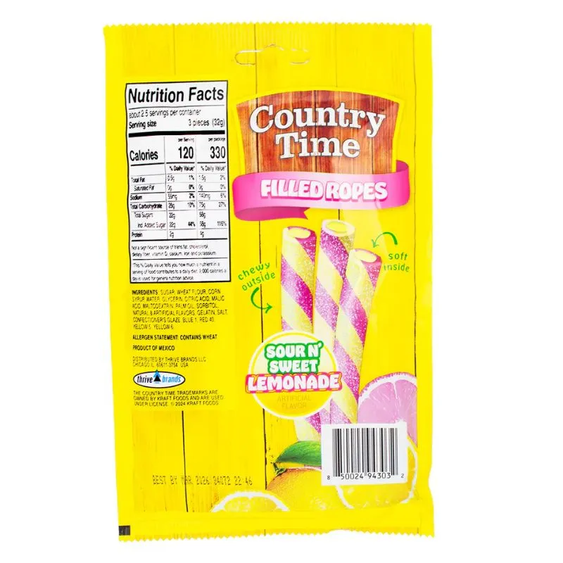 Country Time Sour Filled Licorice Ropes: 12-Piece Box - Image 2