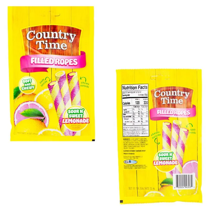 Country Time Sour Filled Licorice Ropes: 12-Piece Box - Image 3