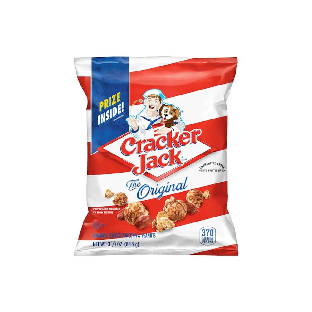 Cracker Jack Candy 3.13-Ounce Bags: 28-Piece Box