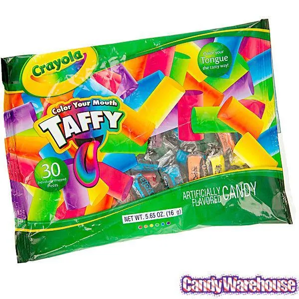 Crayola Color Your Mouth Taffy: 30-Piece Bag - Image 2