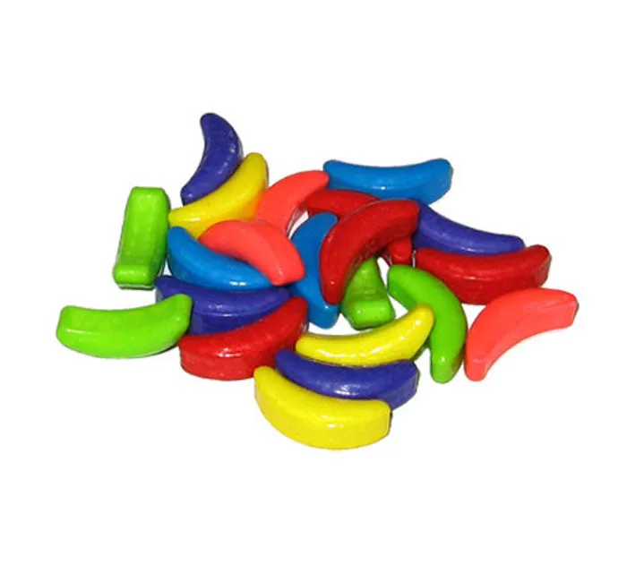Crazy Bananas Assorted Colors Banana Candy: 25LB Bag
