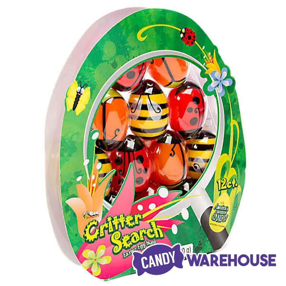 Bee International Critter Plastic Easter Eggs with Candy: 12-Piece Pack - Image 2