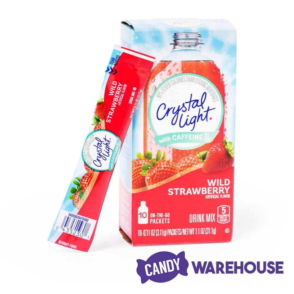 Crystal Light with Caffeine - Wild Strawberry: 10-Piece Box - Image 3