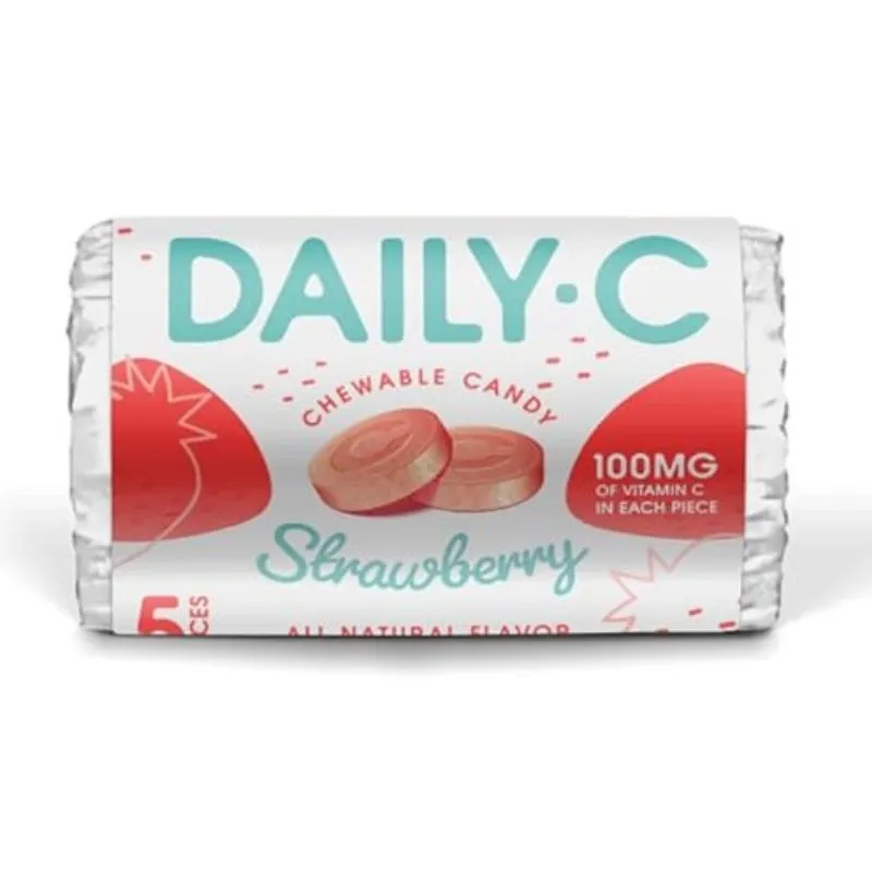 Daily C Vitamin Candy - Strawberry: 12-Piece Box - Image 3