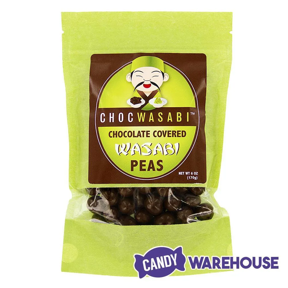 Dark Chocolate Covered Wasabi Peas: 6-Ounce Bag - Image 2
