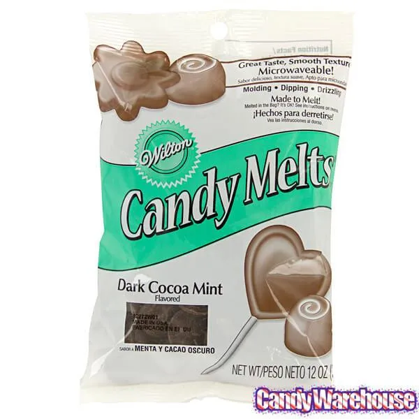 Candy Melts - Dark Cocoa Mint: 12-Ounce Bag - Image 4