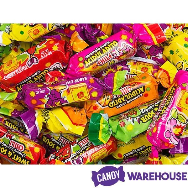 De La Rosa Acidulados con Chile Chewy Candy: 100-Piece Bag - Image 3