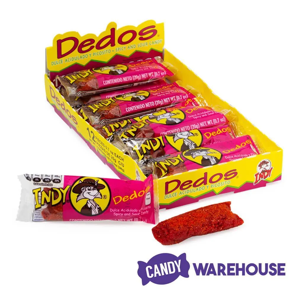 Dedos Spicy and Sour Candy Packs: 12-Piece Box - Image 2