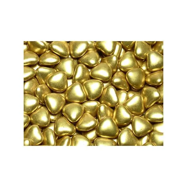 Gold Amorini Chocolate Hearts: 1LB Bag - Image 2