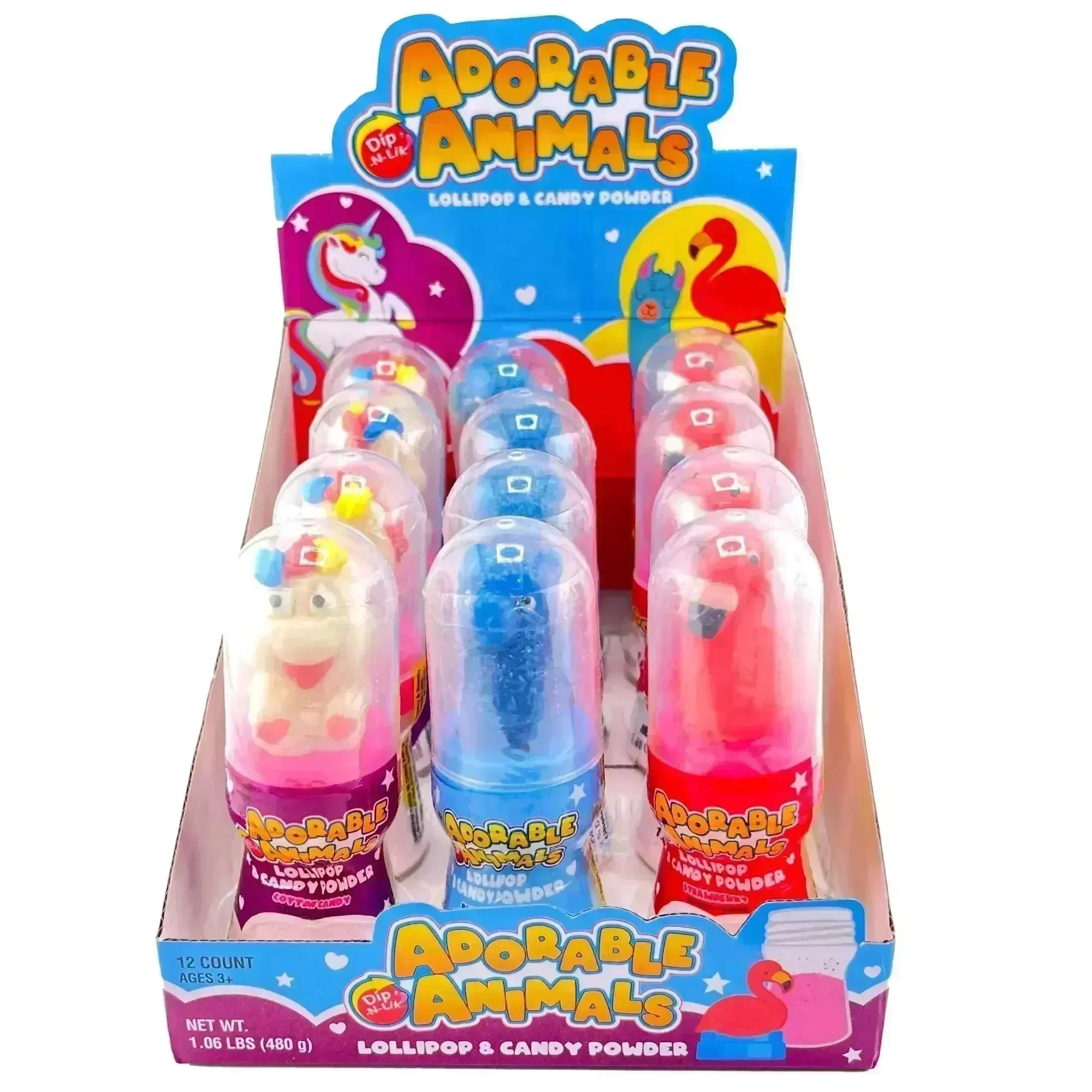 Dip-N-Lik Adorable Animal Lollipops: 12-Piece Display - Image 3