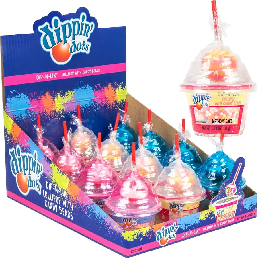 Dippin Dots Dip-N-Lik Lollipops: 12-Piece Display - Image 2