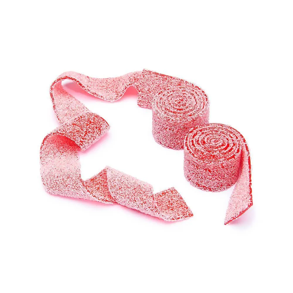 Dorval Sour Power Belts Candy - Strawberry: 2.5 Pound Tub - Image 2