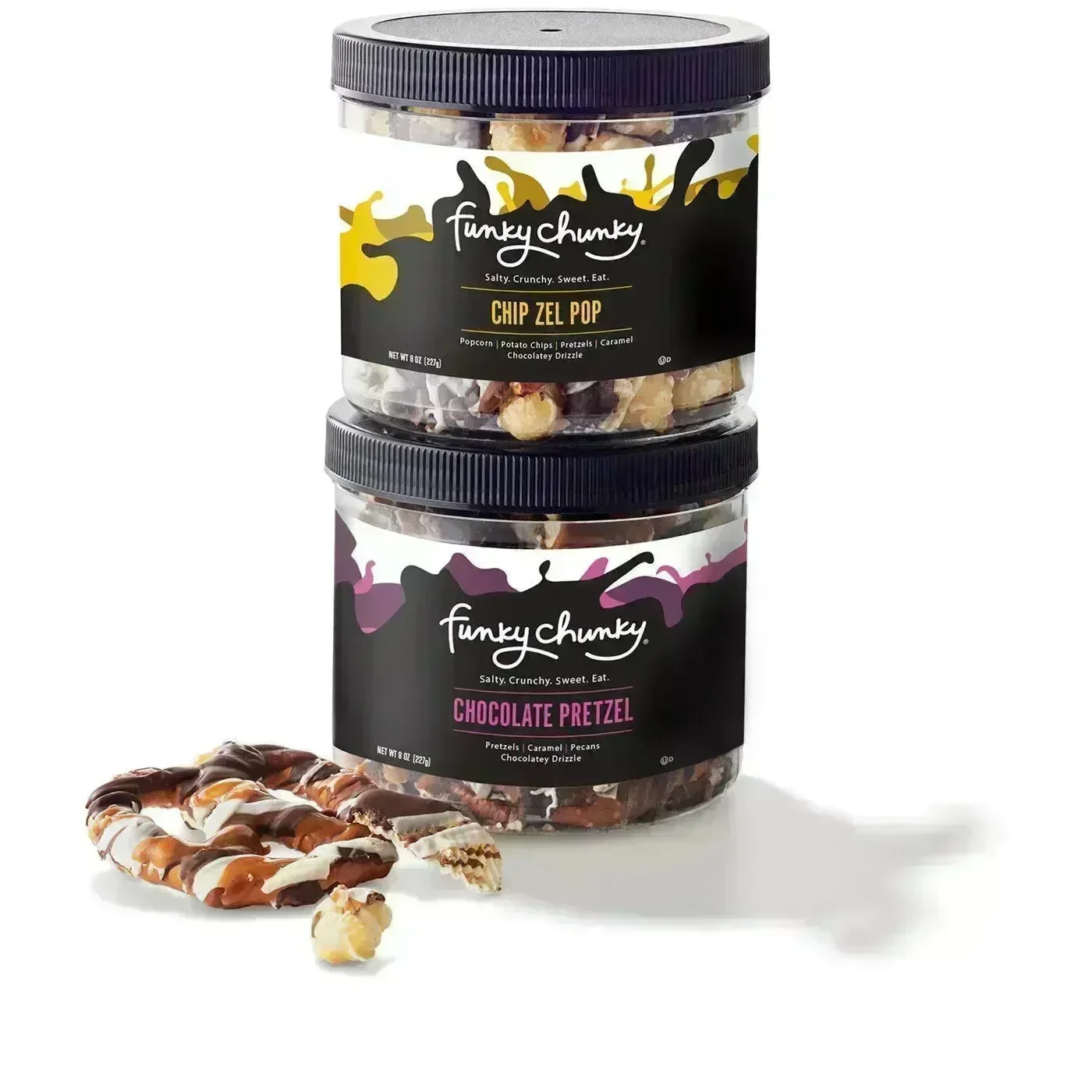 Funky Chunky Double Mini Gift Pack: 8-Ounce Snack Canisters