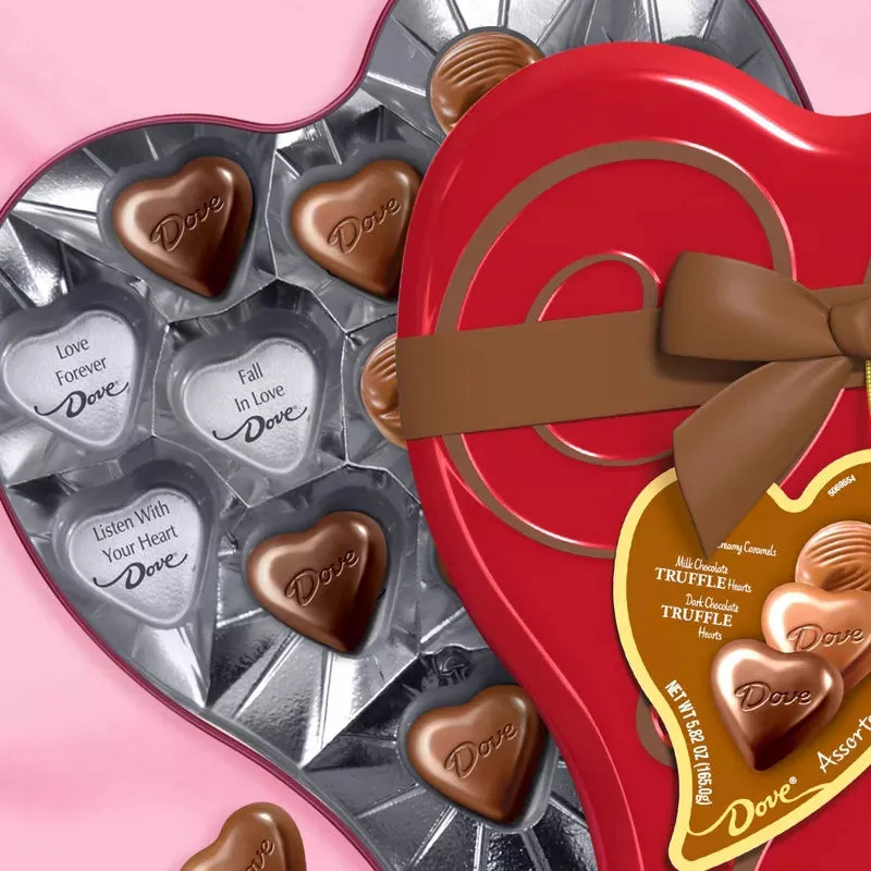 Dove Assorted Chocolates 18-Piece Valentine Heart Tin - Image 2