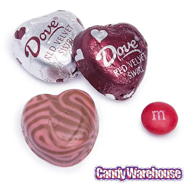 Dove Milk Chocolate and Red Velvet Swirl Valentine Hearts: 30-Piece Bag - Image 2