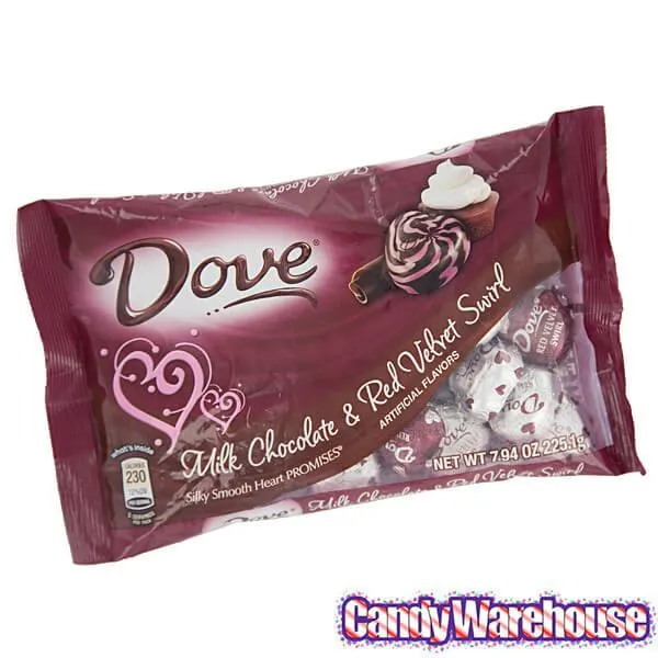 Dove Milk Chocolate and Red Velvet Swirl Valentine Hearts: 30-Piece Bag - Image 5
