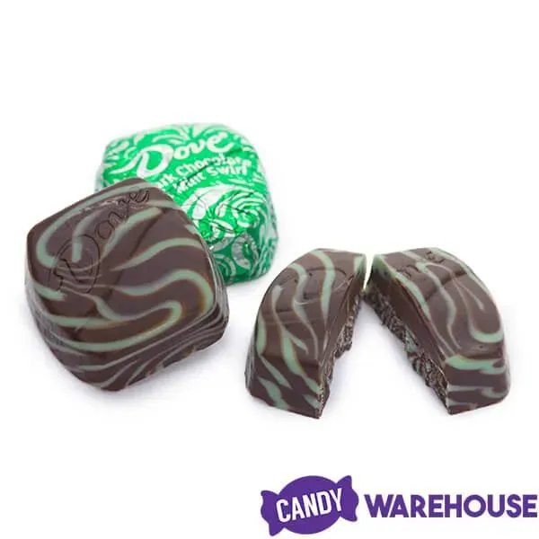 Dove Mint and Dark Chocolate Swirl Squares: 24-Piece Bag - Image 2