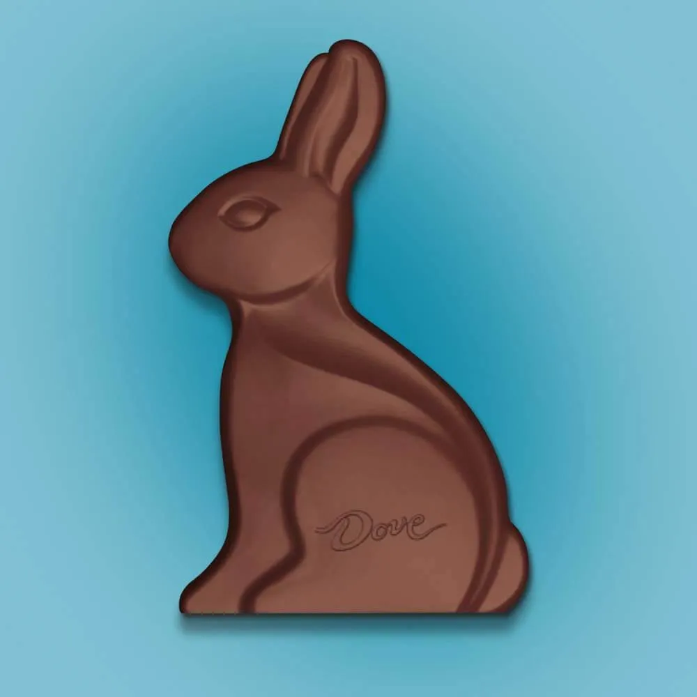 Dove Solid Milk Chocolate 4.5-Ounce Easter Bunny - Image 2