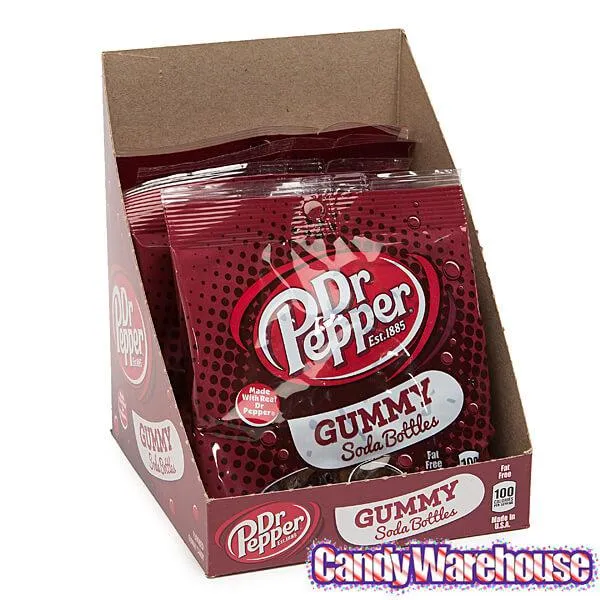 Gummy Soda Bottles Candy Bags - Dr. Pepper: 6-Piece Display - Image 5