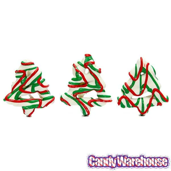 Drizzled Christmas Tree Yogurt Mini Pretzels: 2LB Bag - Image 4