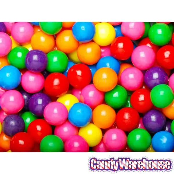 Dubble Bubble Assorted Colors 1/2-Inch Gumballs 53-Ounce Bag: 6-Pack - Image 4