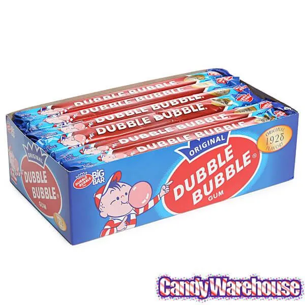 Dubble Bubble Big Bar 3-Ounce Bubble Gum : 24-Piece Box - Image 3