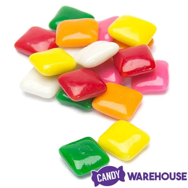 Dubble Bubble Chiclets Chewing Gum Tabs - Assorted Colors: 24LB Case - Image 2