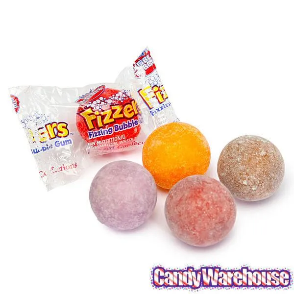 Dubble Bubble Fizzers Soda Pop Fizzling Bubble Gum: 170-Piece Tub - Image 4