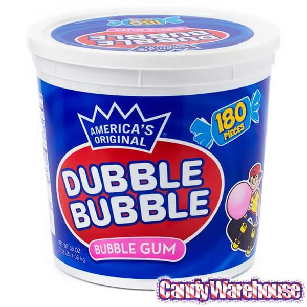 Dubble Bubble Gum: 180-Piece Tub - Image 3