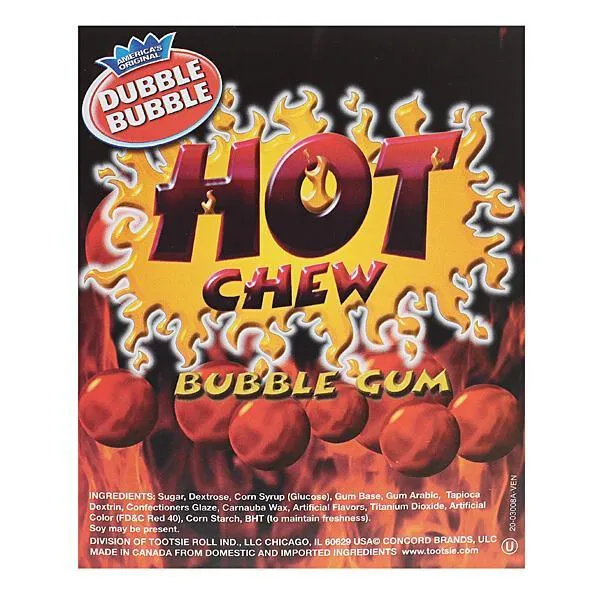 Dubble Bubble Hot Chew Cinnamon 1-Inch Gumballs: 850-Piece Case - Image 5