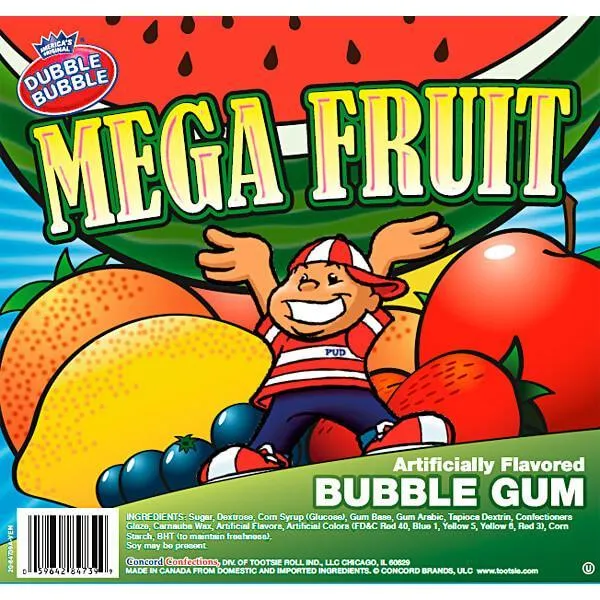 Dubble Bubble Mega Fruit 2-Inch Gumballs: 138-Piece Case - Image 5