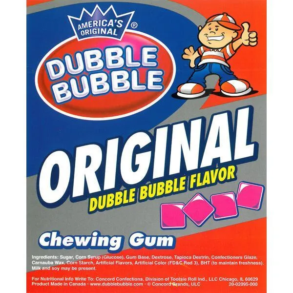 Dubble Bubble Chiclets Chewing Gum Tabs - Pink: 1.5LB Jar - Image 6