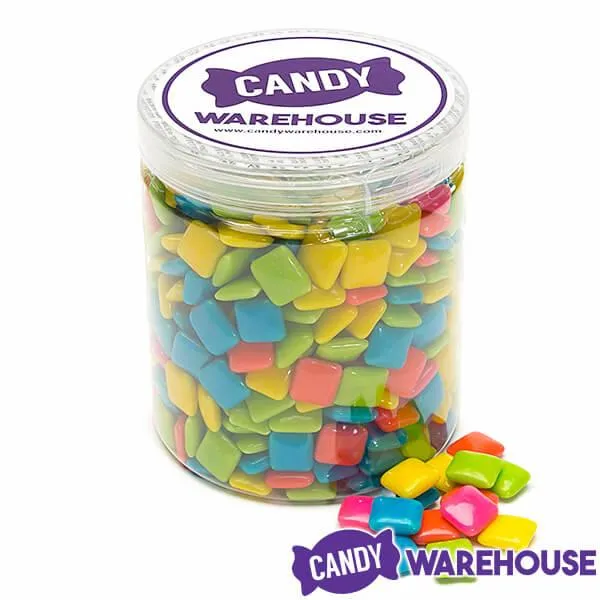 Dubble Bubble Chiclets Chewing Gum Tabs - Tropical Fruit Flavors: 1.5LB Jar - Image 3