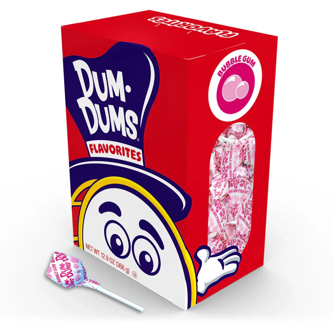 Dum Dums Pops - Bubble Gum: 50-Piece Box - Image 2