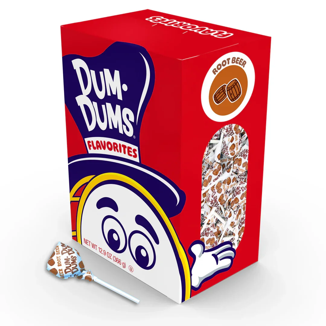 Dum Dums Pops - Root Beer: 50-Piece Box - Image 2