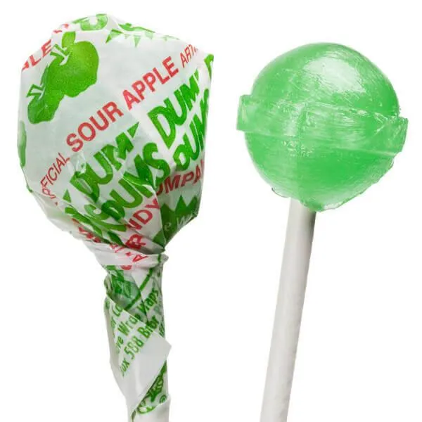 Dum Dums Pops - Sour Apple: 50-Piece Box