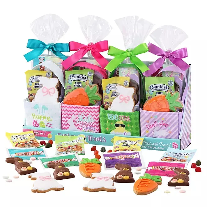 Easter Gift Totes Filled with Treats: 4-Piece Display - Image 2