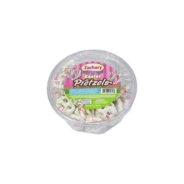Easter Pastels Drizzled Yogurt Mini Pretzels: 14-Ounce Tub - Image 2