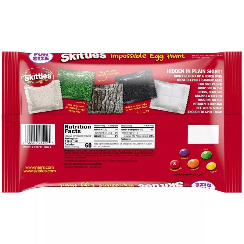 Easter Skittles Candy Fun Size Packs: 20-Piece Bag - Image 5