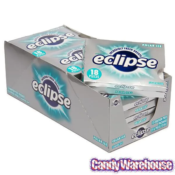 Eclipse Sugar Free Tab Gum Packs - Polar Ice: 12-Piece Box - Image 2