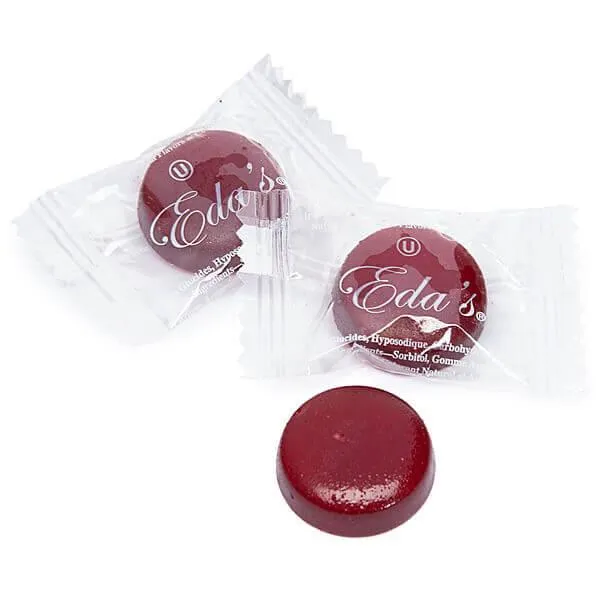 Eda's Sugar Free Hard Candy Drops - Cherry Peg Bags: 12-Piece Case - Image 2