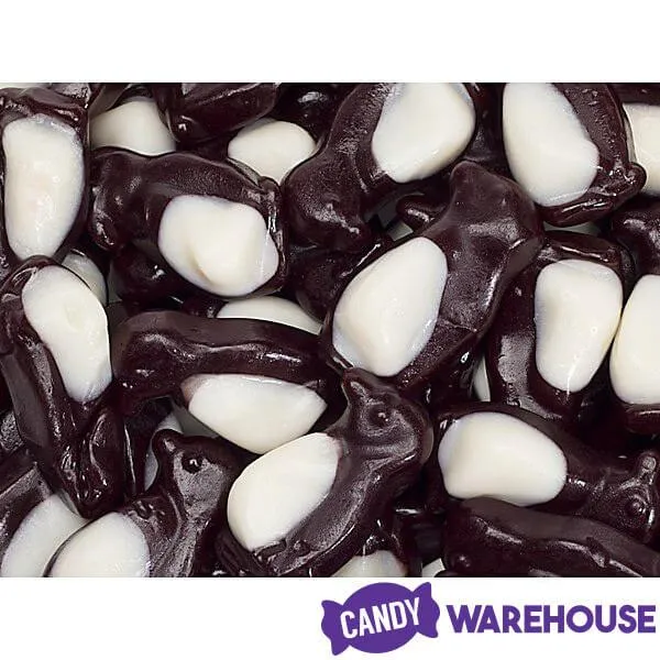 Efrutti Black & White Gummy Penguins Candy: 1KG Bag - Image 4